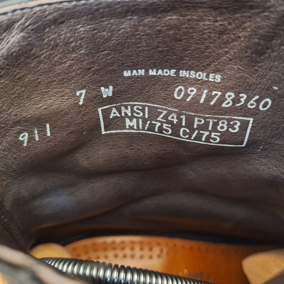 Iron Age Woman Steel Toe Size 7  Classic Black Leather Side Zip Work Boots - Picture 8 of 15